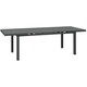 image 1 of Outsunny 246 cm Extending Garden Table, Rectangle Outdoor Dining Table for 6 8, Aluminium Frame for Patio, Balcony Charcoal Grey