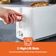 image 4 of GEEPAS Opus 2 Slice Toaster with 7 Level Browning Control, 900W | White