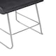 image 3 of Tamzin Grey Velvet Bar Chair With Low Arms Grey