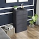 image 10 of HOMCOM Bedroom Chest of Drawers, High Gloss 5 Drawers Dresser, Grey
