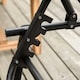 image 6 of Outsunny Folding Beach Chair Chaise Lounge 4 Adjustable Positions, Black