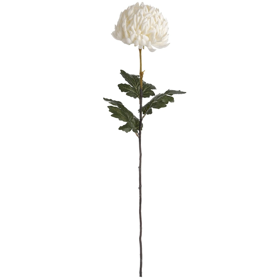 Hill Interiors Artificial Large Chrysanthamum - Off White - One Size