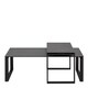 image 2 of Katrine Ceramic Coffee Table Set in Black