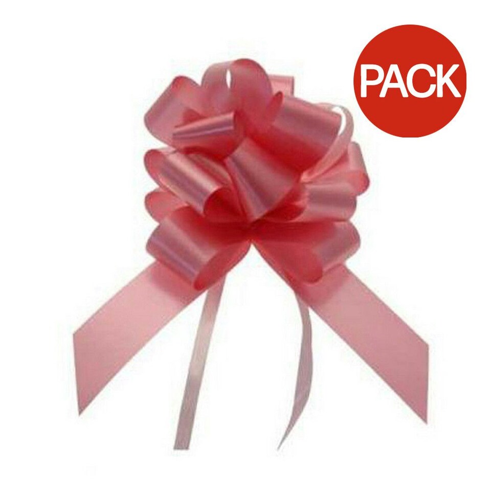 Apac 30mm Pull Bows (Pack Of 30) - Pink - 30mm