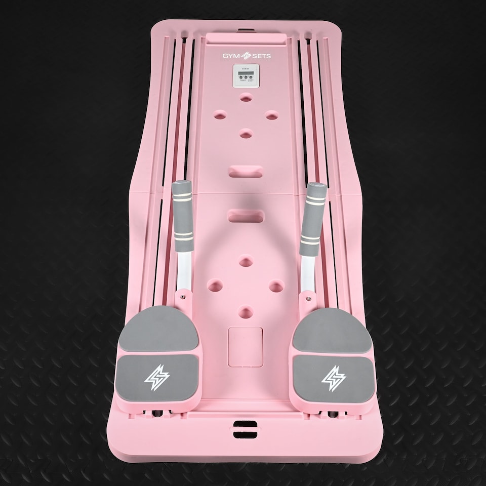 image 1 of GymSets Home Reformer Pilates Machine(PINK)