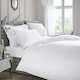 image 1 of Appletree 200TC Plain Dye Duvet Cover Set White with Silver Piping