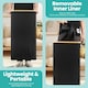 image 4 of 100L Foldable Laundry Hamper with Lid, Collapsible Clothes Basket