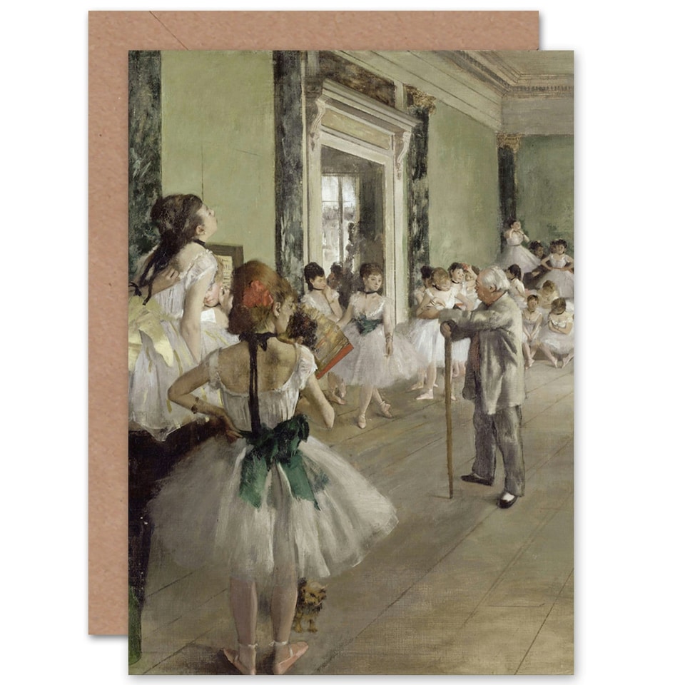 image 1 of Ballerinas Edgar Degas Painting The Ballet Class Art Card