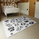 image 3 of Game doodles (Rug) Black | XL: 160x230cm