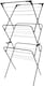 image 1 of Straame 3-Tier Clothes Airer Drying Rack for Indoor & Outdoor Use, Foldable, 63 x 46 x 138 cm (Black)