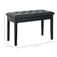 image 3 of HOMCOM Faux Leather Piano Stool Makeup Stool Bench Dressing Table Seat with Storage 76x36x50cm, Black