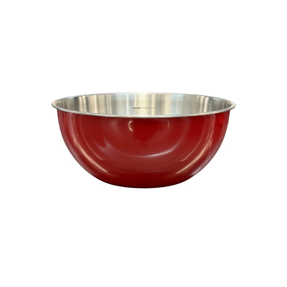image 1 of Buckingham Stainless Steel Deep Mixing Bowl 20 cm, Red
