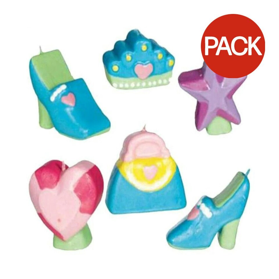 Amscan Shopping Spree Candles (Pack of 6) - Multicoloured - One Size