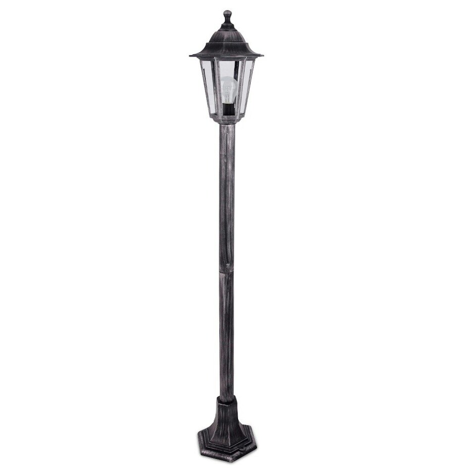 image 1 of ValueLights Mayfair Bollard Black Outdoor Bollard Light Black