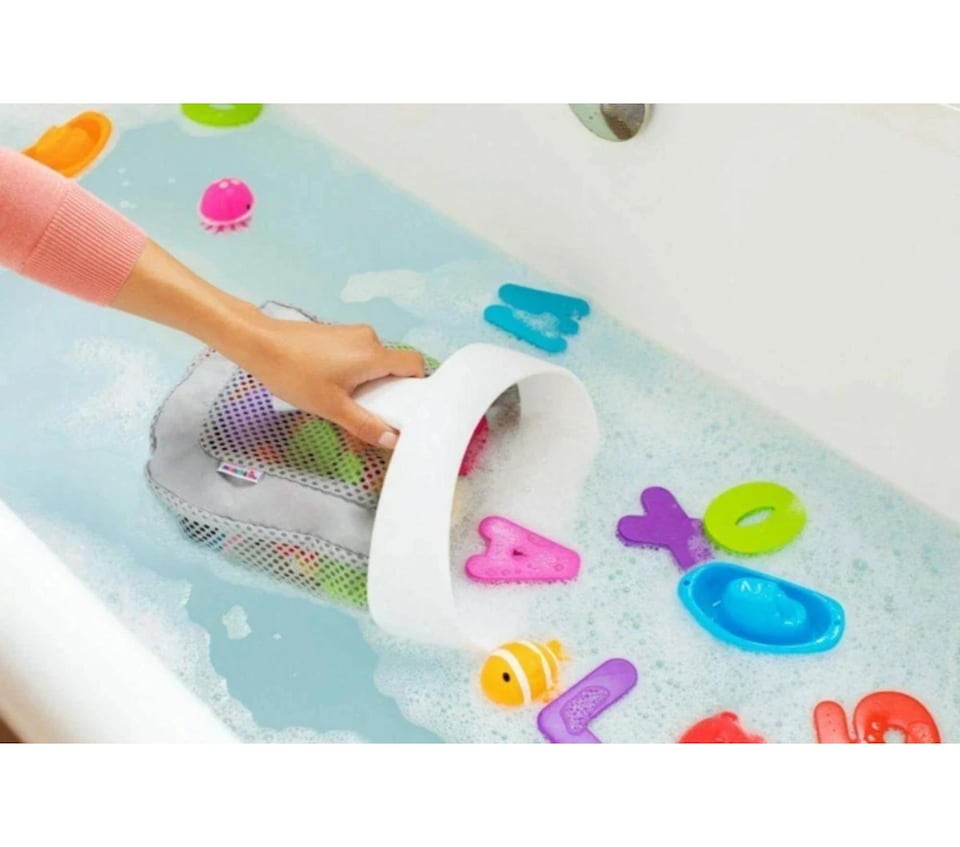 image 1 of Munchkin Baby Toddler Kids Super Scoop Bath Toy Organiser Holder Storage