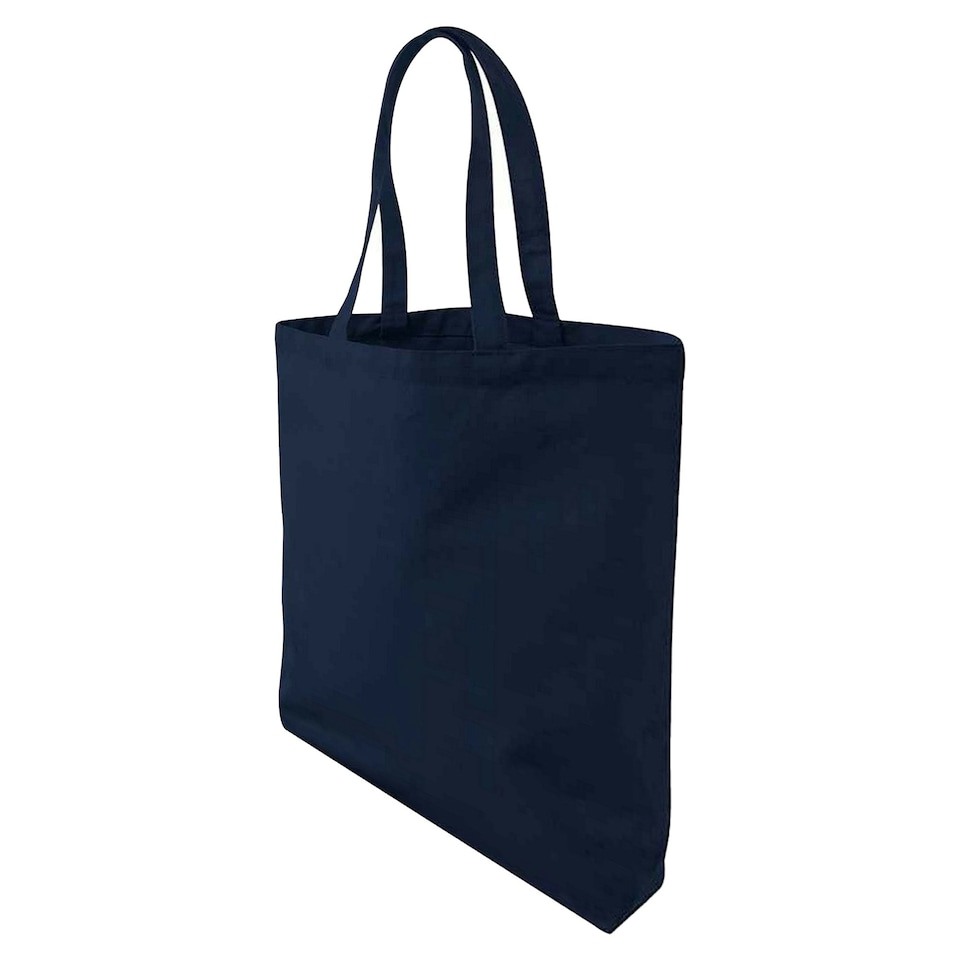 image 1 of Westford Mill Fairtrade Shopper Bag - French Navy - One Size Blue