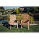 image 1 of Valley Love Seat Angled - Timber - L100 x W163 x H95 cm - Flat Pack - Partially Assembled - Set of Waterproof Cushions Included