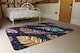 image 3 of Retro Color Feathers Rug | Multi
