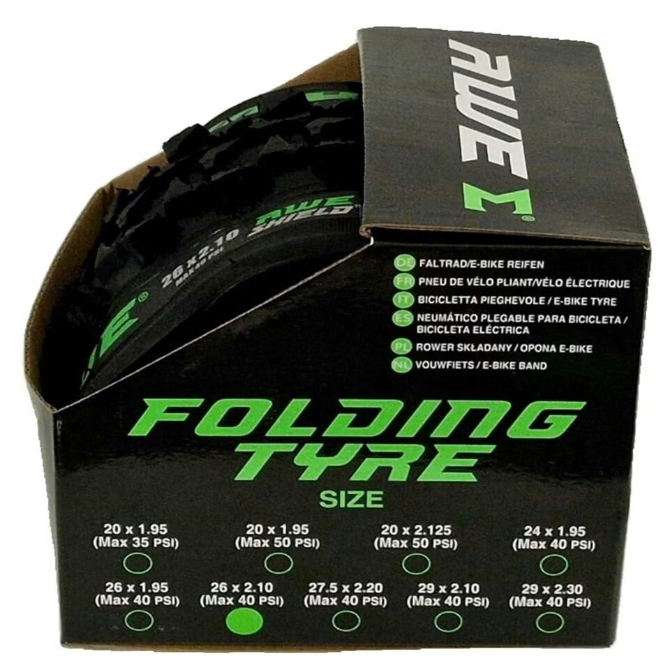 image 1 of AWE AWEShield Puncture Protection Folding Tyre 26" x 2.10" MTB/Bike Tyre 30 TPI