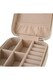 image 4 of Living and Home Portable Jewelry Organizer Box with Multiple Compartments-White | White
