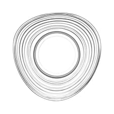 LAV Derin Turkish Tea Glass Saucers - 13cm - Clear - Pack of 6 | Clear | Transparent