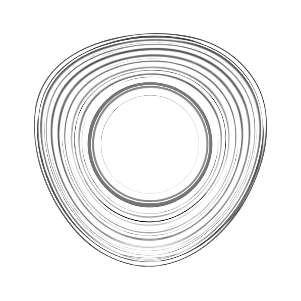 image 1 of LAV Derin Turkish Tea Glass Saucers - 13cm - Clear - Pack of 6 | Clear | Transparent