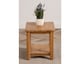 image 3 of Oslo Solid Oak Lamp Table for Living Room | Brown | Light Oak