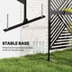 image 4 of Outsunny Decorative Outdoor Divider Privacy Panel with Stand, Rhombus Black 