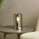 image 2 of Kingsholm Satin Nickel & Glass Touch Table Lamp Silver