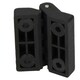 image 3 of 4 Pack Black Polyamide Hinge Reinforced Plastic 39x39mm Italian Made Industrial Black