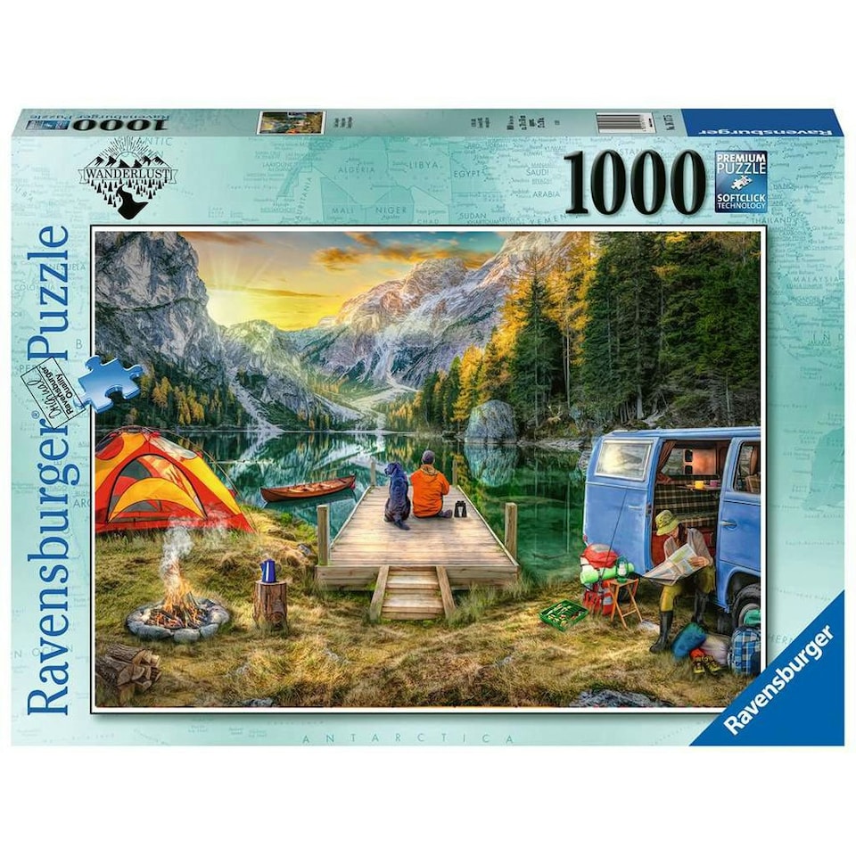 Ravensburger Wanderlust Calm Campsite 1000 Piece Puzzle