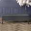 Steel Grey Plush Velvet