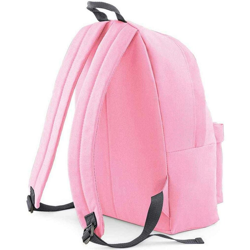 image 1 of Bagbase Original Fashion Backpack - Classic Pink/Dark Grey - One Size
