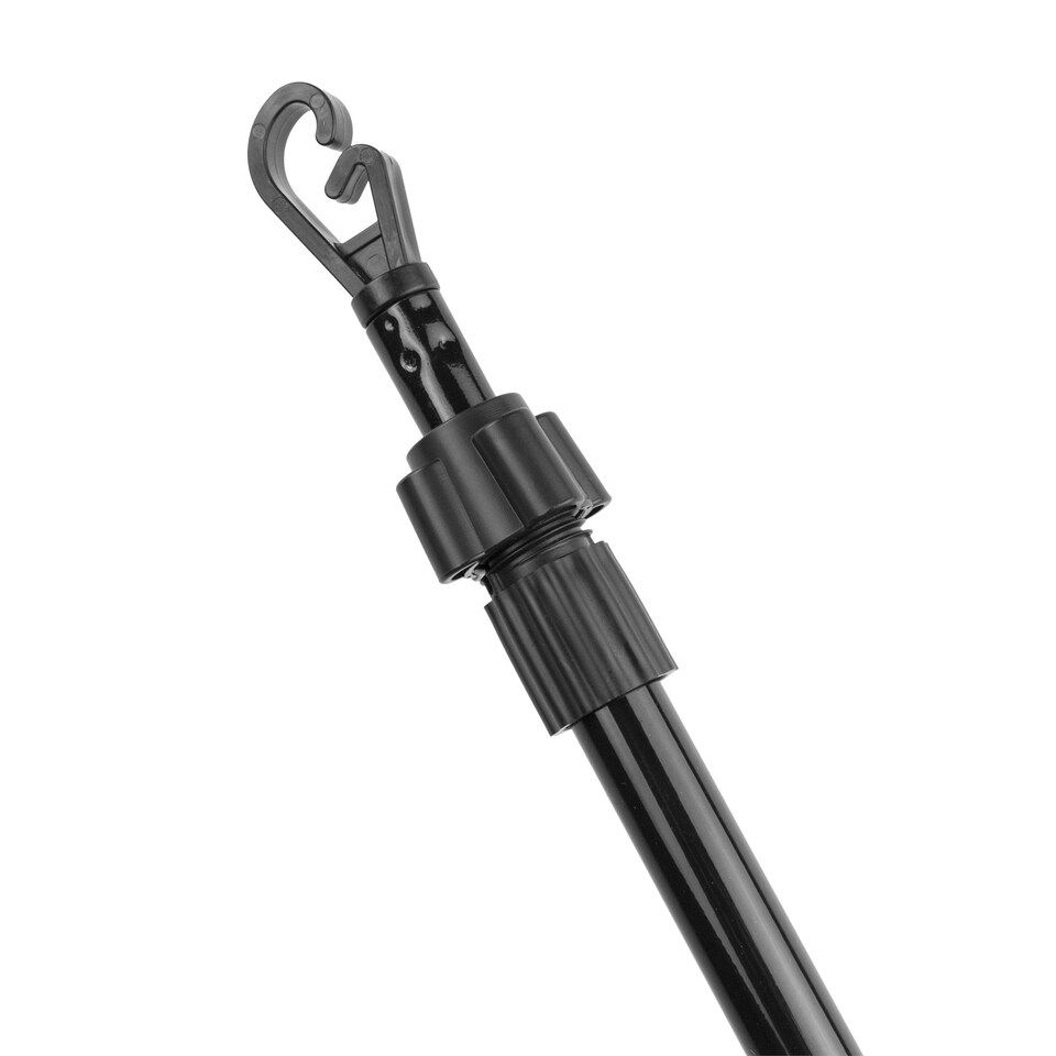 image 1 of KCT 2.4m Extendable Washing Line Prop Pole – 2 Pack Black