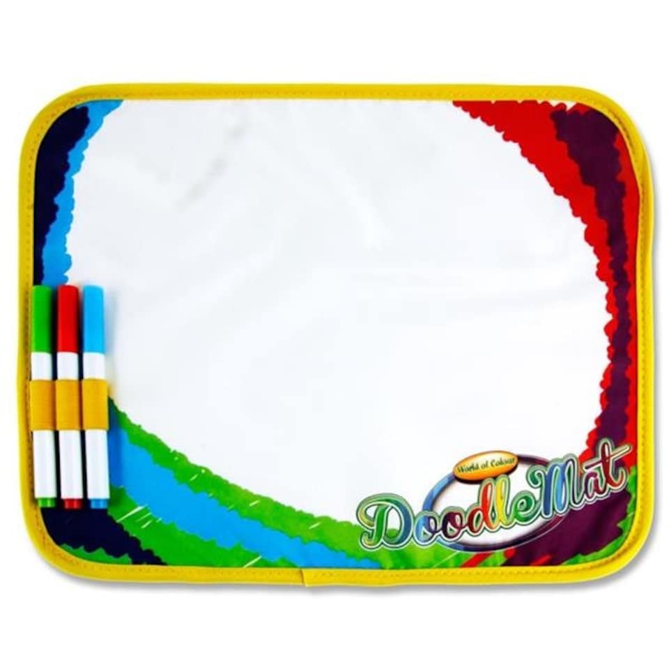 image 1 of Remarkable Travel Doodle Mat with Markers by World of Colour