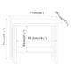 image 4 of URBNLIVING 2 Tier Wooden Console Table Narrow Hallway Storage Unit | Multi | Grey | 1