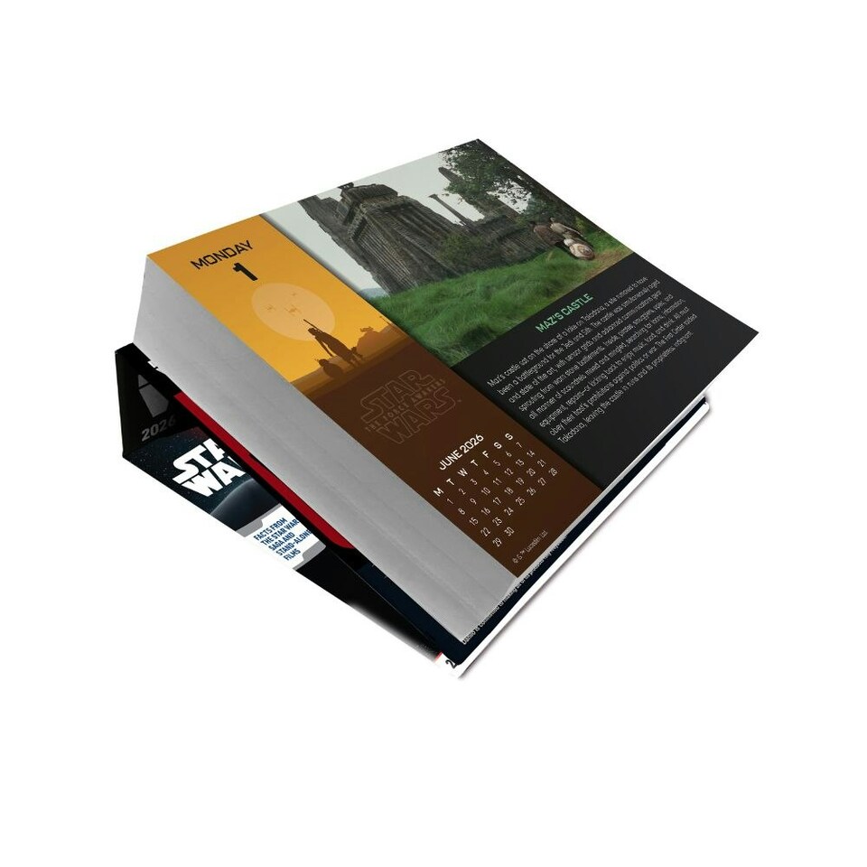 image 1 of STAR WARS CLASSIC 2026 DESK BLOCK CALENDAR
