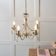 image 4 of Bernice 5 Light Multi Arm Ceiling Pendant Antique Brass, E14