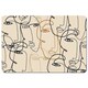 image 1 of Continuous line drawing of faces (Placemat)