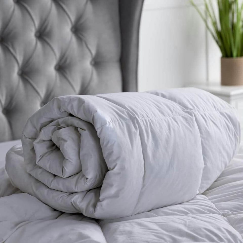 image 1 of Belledorm Hotel Duck Plain Duvet - White - Superking