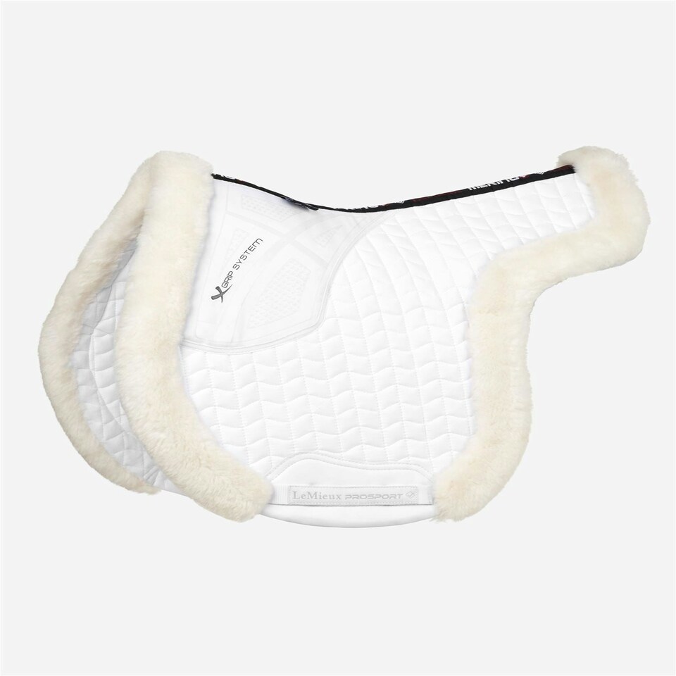 LeMieux Merino+ Hunter Saddle Pad White | Medium
