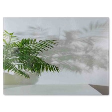 Chamaedorea Glass Chopping Board | Multi