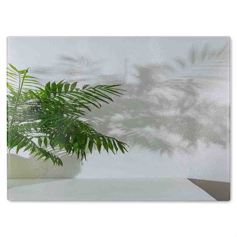 image 1 of Chamaedorea Glass Chopping Board | Multi