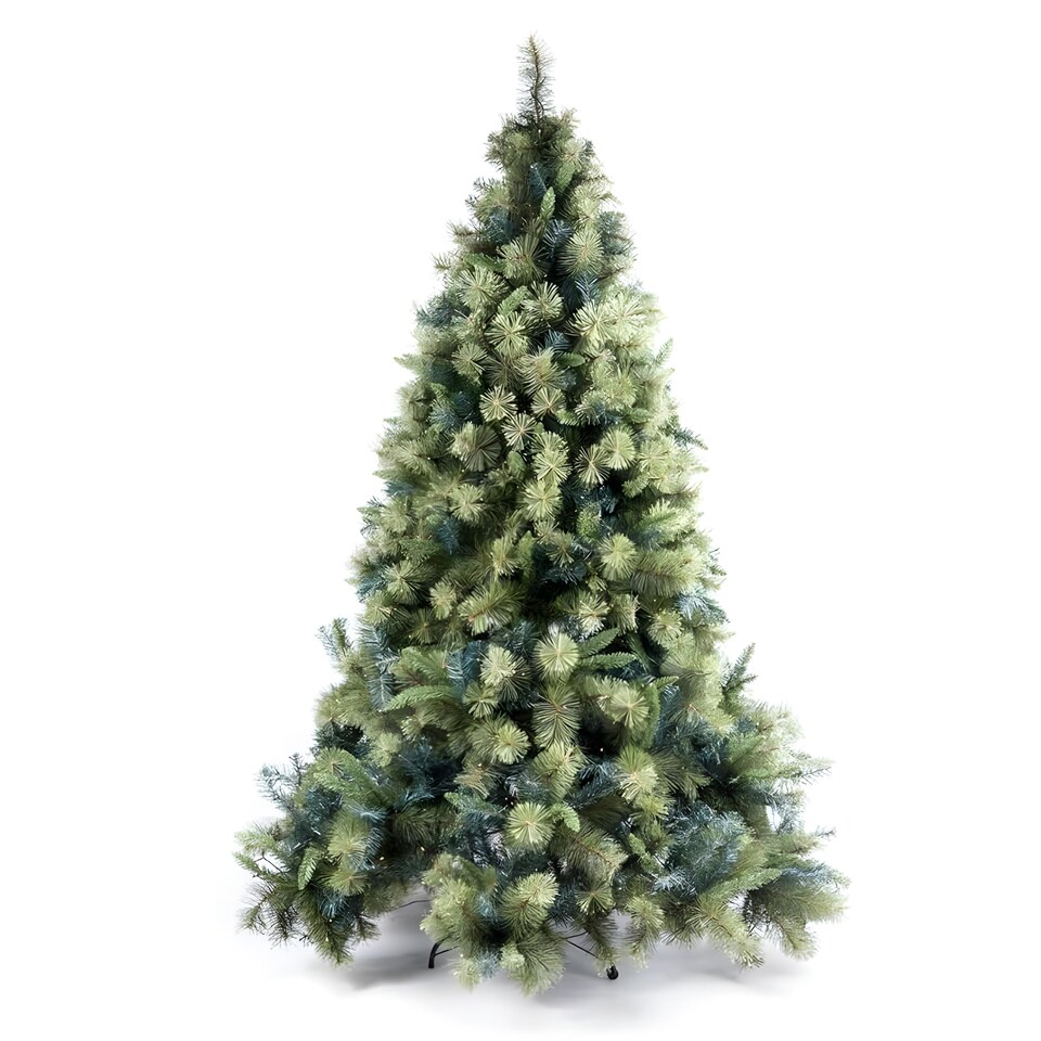 image 1 of 6FT Kentucky Pine Green Pencil Needle Tips Plain Bushy Artificial Christmas Tree | Green | Green