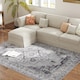 image 7 of HOMCOM Flannel Non-Slip Washable Rug for Living Room, 230 x 160 cm, Grey | Grey