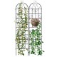 image 1 of COSTWAY 2 Pack Garden Trellis Metal Trellis for Climbing Plants