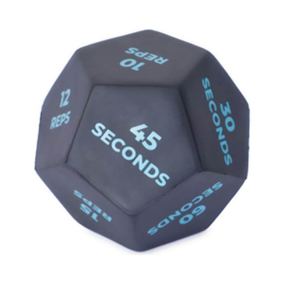 image 1 of Fitness Mad 12 Sided Dice Set - Blue/Grey - One Size