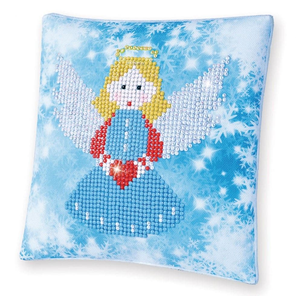 Diamond Dotz Diamond Painting Kit Cushion Christmas Angel, Christmas Pattern