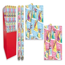 Pack of 2 3m Disney Princess Design Christmas Gift Wrapping Paper