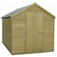 image 2 of Overlap 7 x 5 Feet Pressure Treated Value Range Shed Single Door Brown